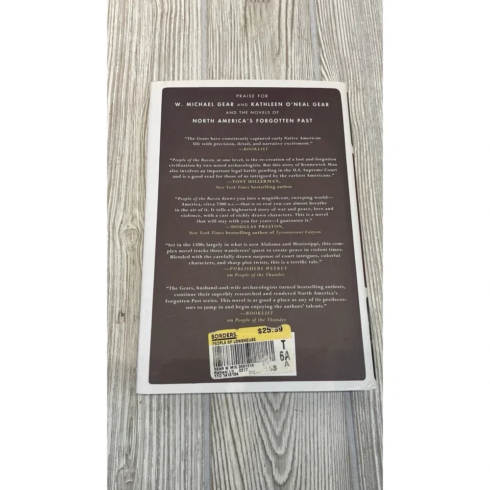 People of the Longhouse: A Novel of North America's Forgotten Past Hardcover DJ